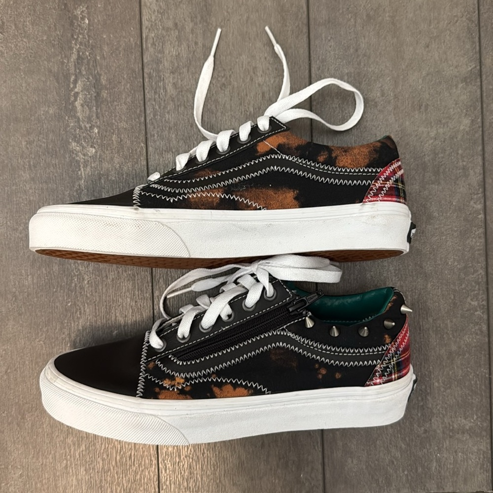 NEW! Vans Old Skopl Zip Tartan Daze Spike Sneakers, unisex. Mens 6, Womans 7.5 - Picture 9 of 16